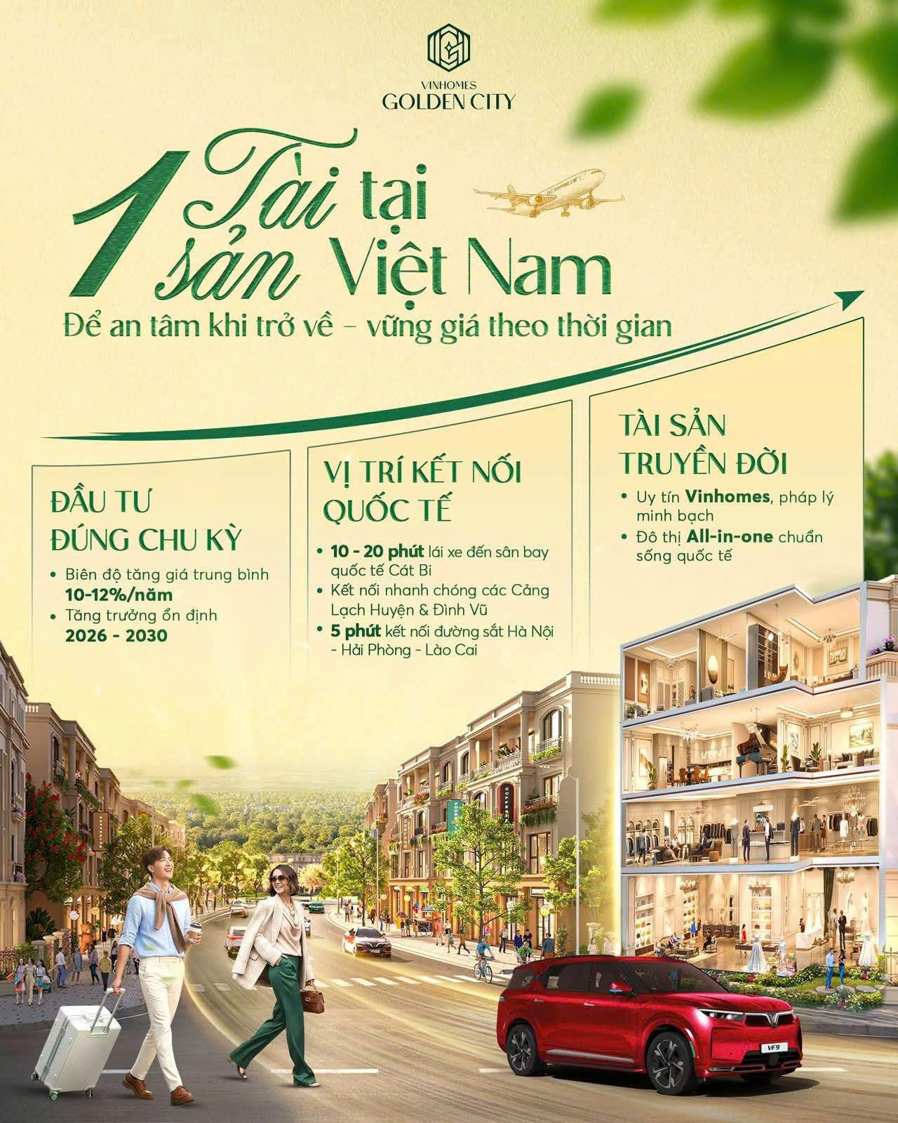 MỘT TÀI SẢN TẠI VIỆT NAM – ĐỂ AN TÂM KHI TRỞ VỀ, VỮNG GIÁ THEO THỜI GIAN