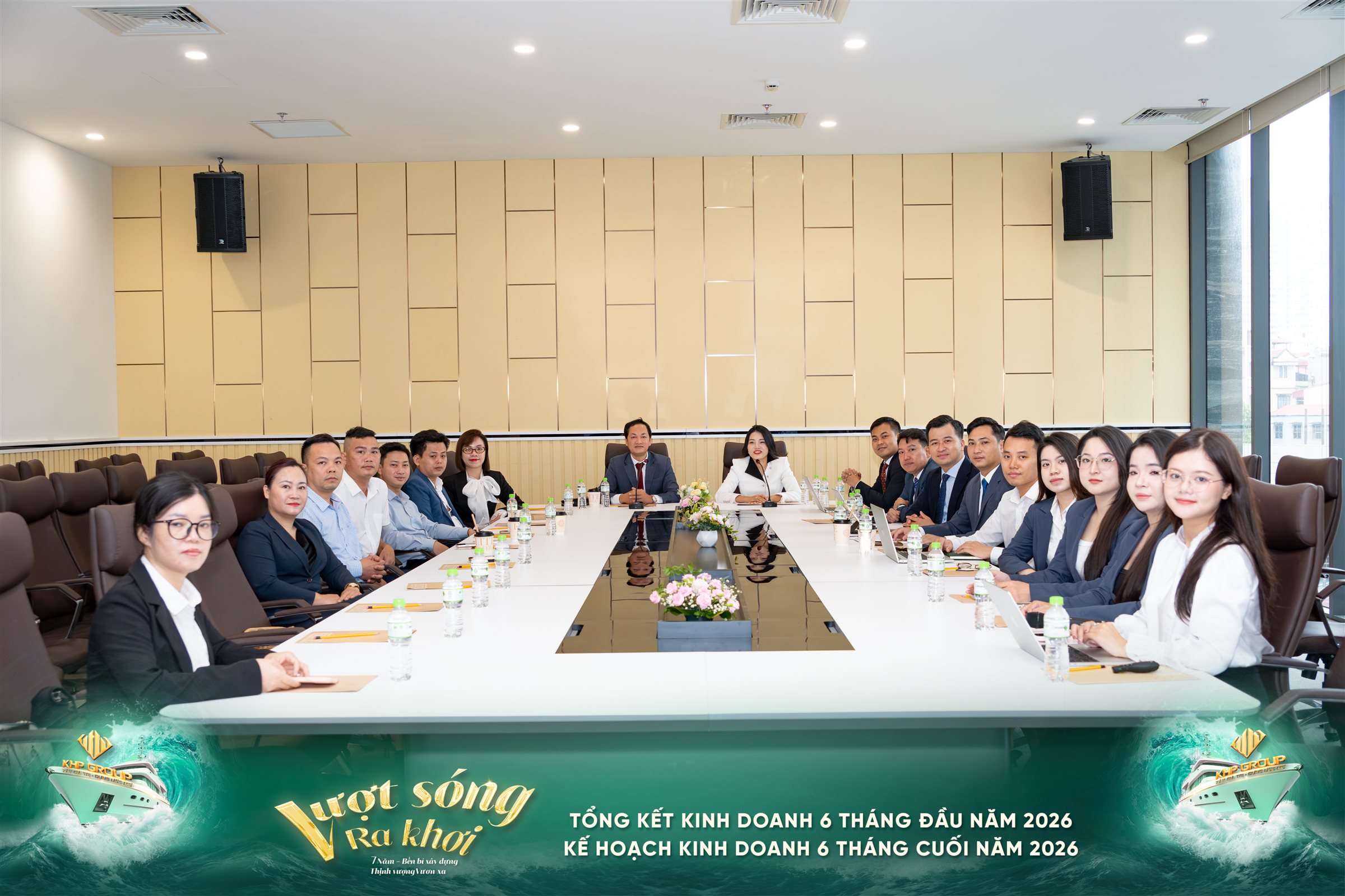 Không khí chương trình tổng kết kinh doanh 6 tháng đầu năm 2026 của KHP GROUP