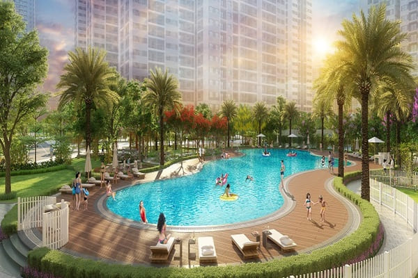 Bể bơi tại Imperia Smart city